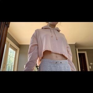 h and m cropped hoodie